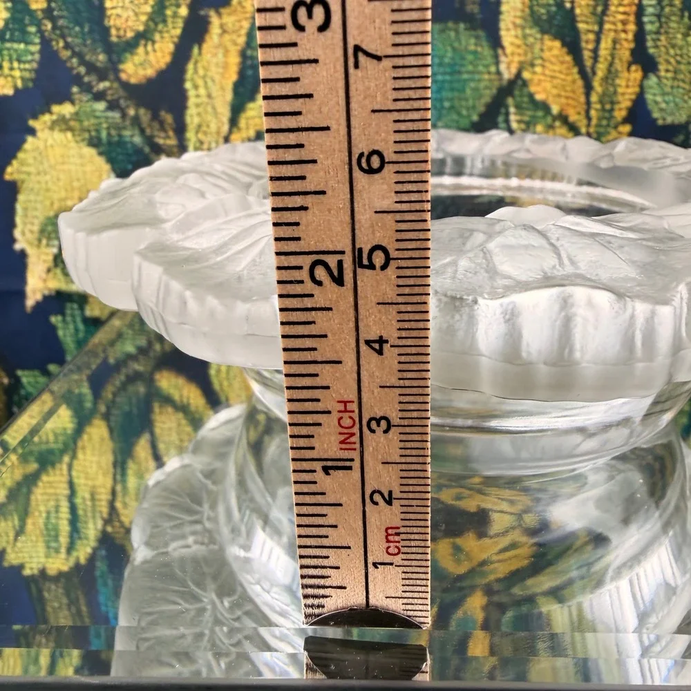 Barolac Josef Inwald Frosted Glass‎ Geranium 1930s Champagne Wine Bottle Holder